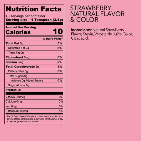 Strawberry (Natural Flavor & Color) 40 serves - 100g