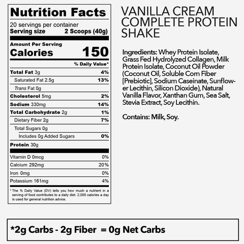 Vanilla Cream Complete Protein Shake (30g Protein) - 28.25oz